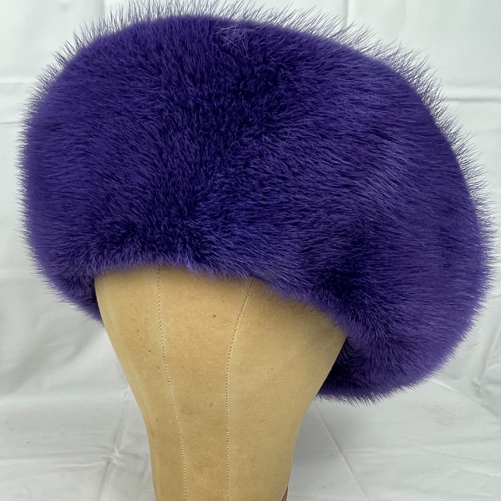 Purple Mink Hat